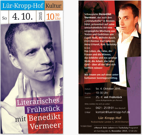 Programmflyer für den Lür-Kropp-Hof