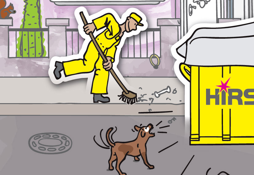 Hirsch Messestand Illustration