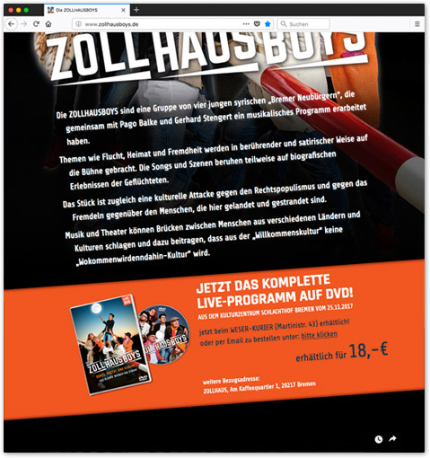 ZOLLHAUSBOYS Website
