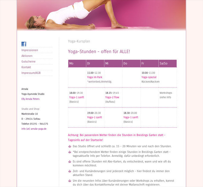 Redesign Internet Amala Yoga