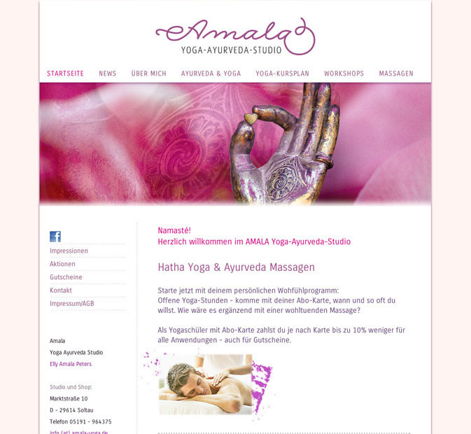 Redesign Internet Amala Yoga