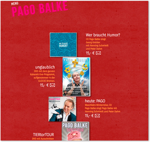 Pago Balke Internetdarstellung