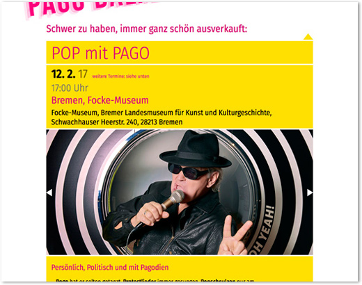 Pago Balke Internetdarstellung