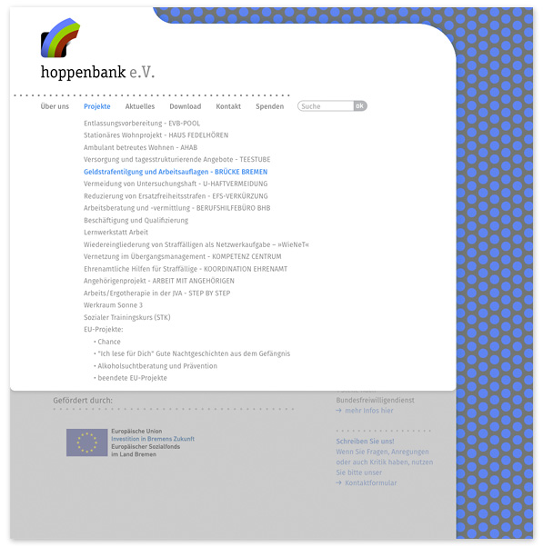 Hoppenbank e.V. Internet Redesign